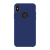 BLAUTEL 4-OK SILK műanyag telefonvédő (gumírozott, logo kivágás) SÖTÉTKÉK [Apple iPhone XS Max 6.5] (SCIXPA)