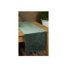 Blink13 bársony asztali futó Sötét menta 35x180 cm lakástextília