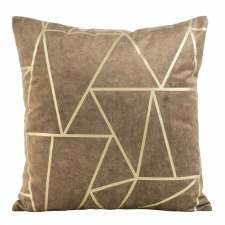  Blink29 bársony párnahuzat Sötét bézs/világos arany 45x45 cm lakástextília