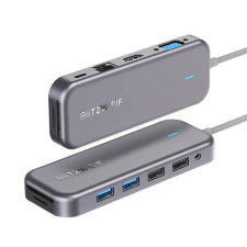 BlitzWolf 11 az 1-ben Hub USB-C ezüst (BW-TH8) (BW-TH8) hub és switch