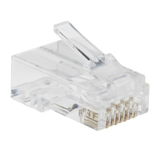 BLM RJ45 UTP Cat5e csatlakozó dugó sodort kábelhez, 1db kábel és adapter