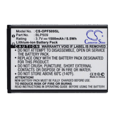  BLP509 Akkumulátor 1500 mAh mobiltelefon akkumulátor