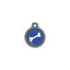Blucky Bone Dark Blue Dog Tag medium