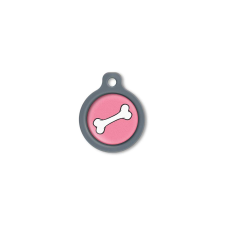 Blucky Bone Dark Pink Dog Tag medium nyakörv, póráz, hám kutyáknak