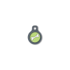 Blucky Bone Lime Green Dog Tag small