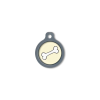 Blucky Bone Pastel Yellow Dog Tag medium