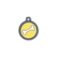 Blucky Bone Yellow Dog Tag large nyakörv, póráz, hám kutyáknak