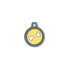 Blucky Bone Yellow Dog Tag medium