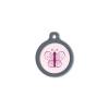 Blucky Butterfly Rose Dog Tag large