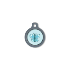 Blucky Butterfly Turquoise Blue Dog Tag medium nyakörv, póráz, hám kutyáknak