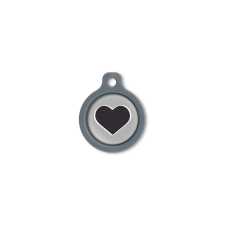 Blucky Heart Grey Dog Tag medium nyakörv, póráz, hám kutyáknak