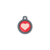 Blucky Heart Red Dog Tag medium