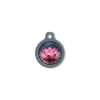 Blucky Lotus Dark PInk Dog Tag medium