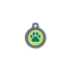 Blucky Wild Paw Lime Green Dog Tag medium