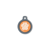 Blucky Wild Paw Orange Dog Tag medium