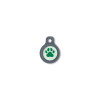 Blucky Wild Paw Pastel Green Dog Tag small