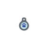 Blucky Wild Paw Pastel Turquoise Dog Tag small
