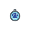 Blucky Wild Paw Turquoise Blue Dog Tag large