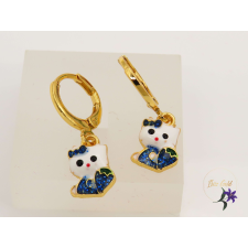  Blue Hello Kitty gyermek antiallergén fülbevaló 18K - kék fülbevaló
