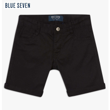 Blue Seven zsebes pamut short fekete 16 év (176 cm) gyerek nadrág