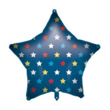  Blue Star fólia lufi 46 cm party kellék