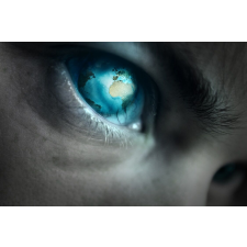  Blueback MAT fotótapéta, Kék szem, 250 x 200 cm tapéta, díszléc és más dekoráció