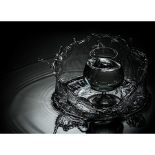  Blueback MAT Nyomtatott tapéta, üveg a vízben, 300 x 200 cm tapéta, díszléc és más dekoráció