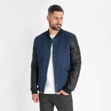 Blueberry Bomber Jacket - kék bomber dzseki - Méret: M férfi kabát, dzseki