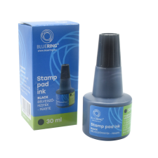 BLUERING Bélyegzőfesték 30ml, Bluering® Flower fekete bélyegző