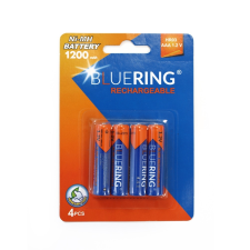 BLUERING Elem tölthető akku AAA ceruza LR03 1200mah BLUERING 4 db ceruzaelem
