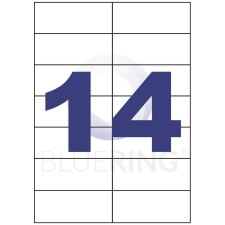 BLUERING Etikett címke, 105x42,4mm, 14 címke/lap bluering® etikett