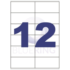 BLUERING Etikett címke, 105x48mm, 12 címke/lap Bluering® etikett