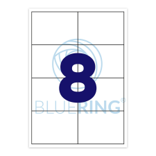 BLUERING Etikett címke, 105x70mm, 100 lap, 8 címke/lap (5999093849007) etikett