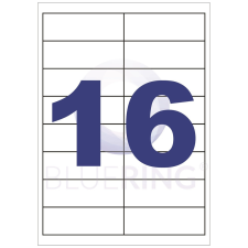 BLUERING Etikett címke, 99,1x33,9mm, 100 lap, 16 címke/lap Bluering® etikett