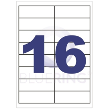BLUERING Etikett címke, 99,1x33,9mm, 100lap, 16 címke/lap Bluering® etikett