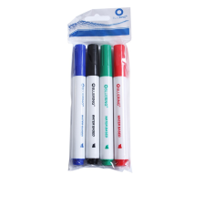 BLUERING Flipchart marker készlet, rostirón vizes vágott végű 1-4mm, Bluering®, 4 klf. szín filctoll, marker