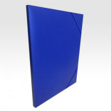 BLUERING Gumis mappa A4, műanyag gerincvastagított 15mm, Bluering® kék mappa