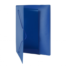 BLUERING Gumis mappa A4, műanyag gerincvastagított 30mm, Bluering® kék mappa