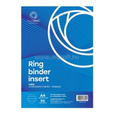 BLUERING Gyűrűskönyv betét A4, 50lap BlueringR vonalas (BLUERING_837561) gyűrűskönyv