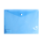 BLUERING Irattartó tasak A4, PP patentos Bluering® transzparens kék