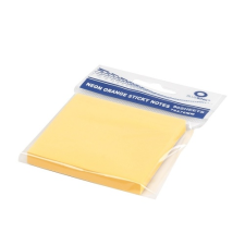 BLUERING Jegyzettömb öntapadó, 76x76mm, 80lap, Bluering® , neon narancs jegyzettömb