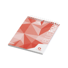 BLUERING Jegyzettömb spirálozott, A6, 60lap, Bluering® kockás jegyzettömb