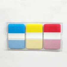 BLUERING Jelölőcímke 25x38mm, 3x22lap, műanyag 3szín Bluering®, információs címke