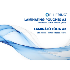 BLUERING Lamináló fólia A3, 250 micron 100 db/doboz, Bluering® lamináló fólia