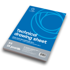 BLUERING Műszaki rajzlap A3, 180g. 25ív/csomag, Bluering® rajzlap