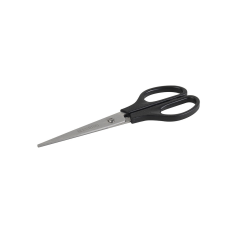 BLUERING Olló 17cm, műanyag fekete nyél hegyes penge Bluering® olló