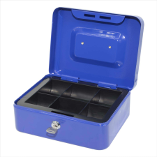 BLUERING Pénzkazetta fém 20x8,5x16 cm közepes Bluering® kék pénzkazetta