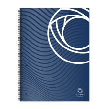 BLUERING Spirálfüzet A4, 80lap, perforált lyukasztott Bluering&amp;reg; vonalas füzet