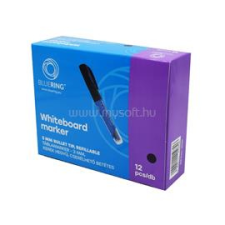 BLUERING Táblamarker 3mm, kerek, cserélhető betétes, fekete (BLUERING_50681) filctoll, marker