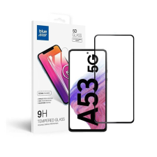 BlueStar Blue Star Samsung Galaxy A53 5G teljes kijelzős kijelzővédő üvegfólia, fekete mobiltelefon kellék